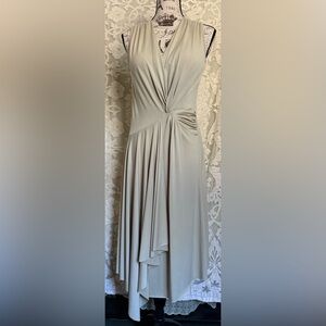 Shape FX Cream Shapewear Drapey Figure-Enhancing Dress